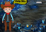 Cowboy Discovers The Treasure