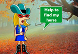 Find Cowgirl Horse Escape